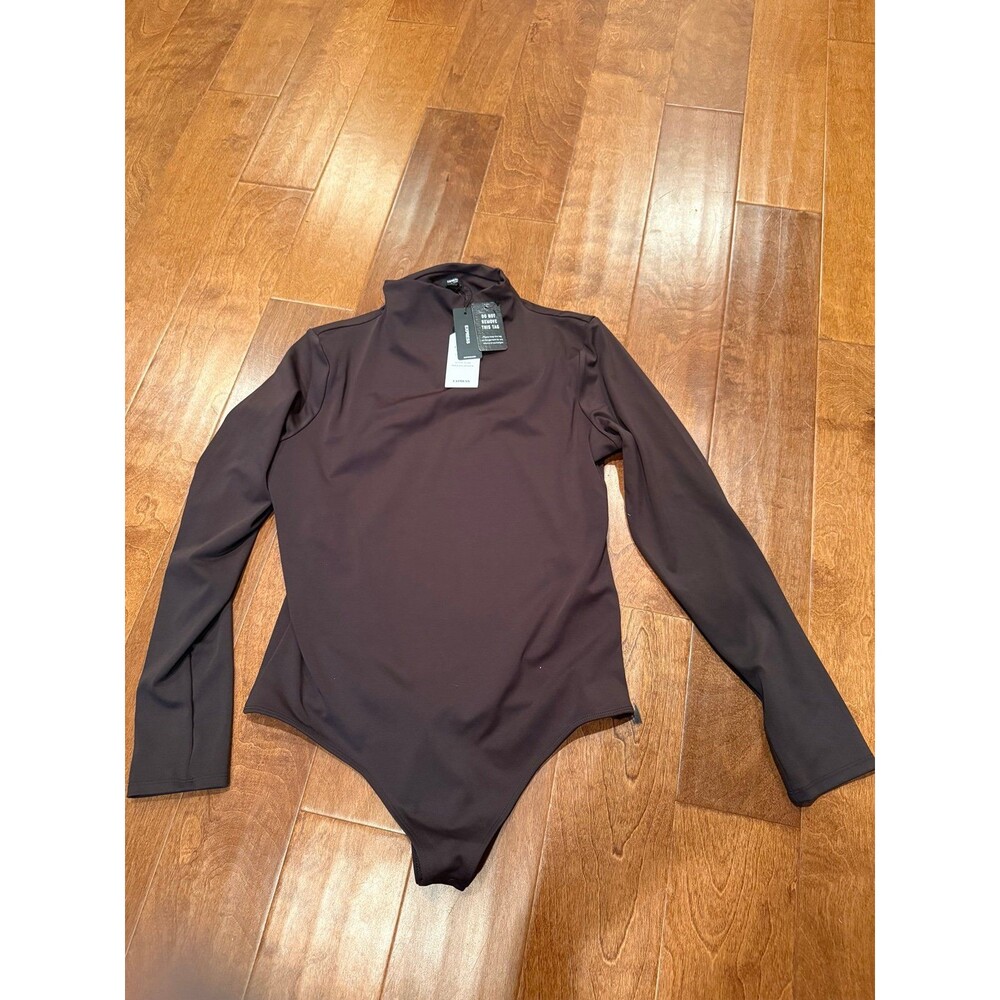 Express brown large body contour bodysuit NEW NWT